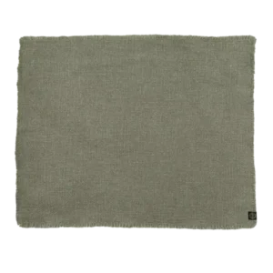Set de Table Lin et Coton CALIFORNIA Kaki - Haomy