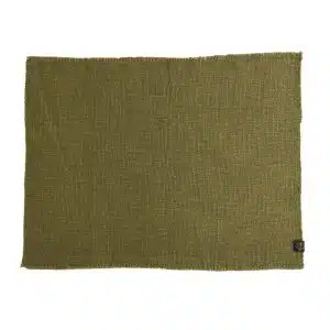 Set de Table Lin et Coton CALIFORNIA Olive