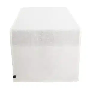 Chemin de Table Lin PISE Blanc