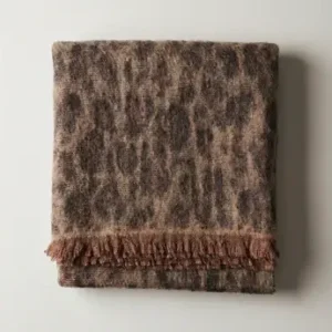 Plaid Leopard Brun Léo Vent du sud