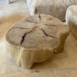 Table Basse en Vieux Tronc d'Orme