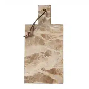 Planche en Marbre avec Poignée Beige 30x15