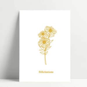 Carte Sérigraphiée Félicitations