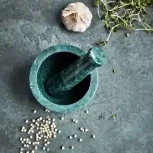 Mortier et Pilon en Pierre ARB Vert - House Doctor