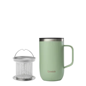 Mug Tisanière Isotherme Vert - Qwetch