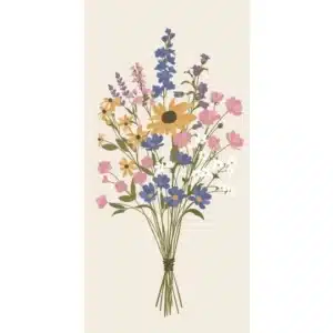 Serviettes en Papier à Motifs Bouquet d'été