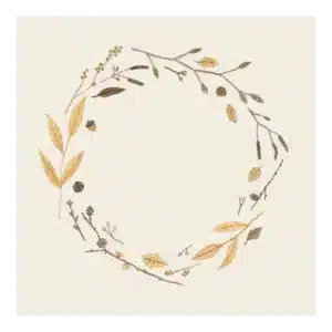 Serviettes en Papier à Motifs - Couronne d'Automne - IB Laursen