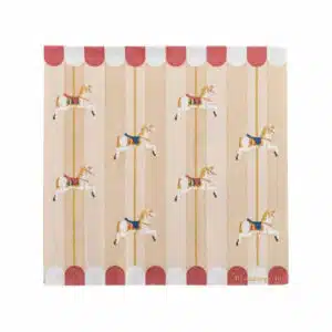 Serviettes en Papier Manège Chevaux