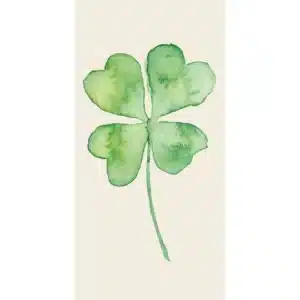 Serviettes en Papier à Motifs Trèfle à 4 feuilles