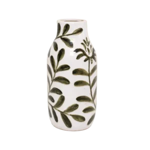 Vase en Céramique GIULIA Kaki Fleur GM