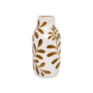 Vase en Céramique GIULIA Brun Fleur MM