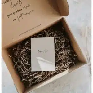 Boîte Cadeau avec Frisures et Carte - Les Flacons de l'Apothicaire