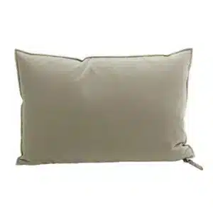 Coussin Velours PALAZZO Ciment - Maison de Vacances
