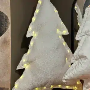 Sapin Lumineux Bouclette Blanc MM