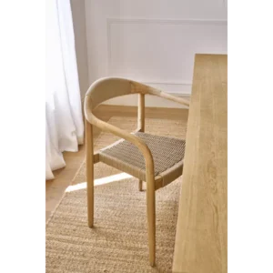 Chaise en Acacia et Corde MIRA - Pomax