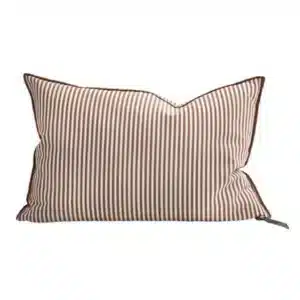 Coussin Toile PORTOFINO Argile - Maison de Vacances