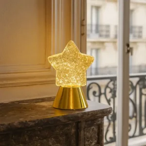 Lampe Décorative Étoile Doré