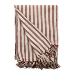 Fouta à Rayures Brun