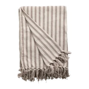 Fouta à Rayures Rose
