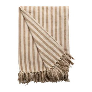 Fouta à Rayures Sable