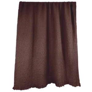 Plaid / Couvre Lit Coton TEMPO Ganache - Haomy