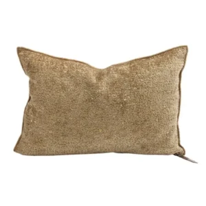 Coussin CHENILLE POLLOCK Méchée Golden - Maison de Vacances
