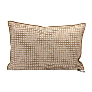 Coussin Extérieur JACQUARD BISTROT Ambre - Maison de Vacances