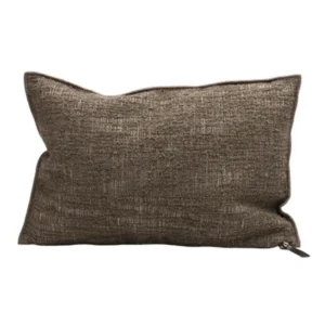 Coussin Toile BIELLA Dévorée Kaki - Maison de Vacances