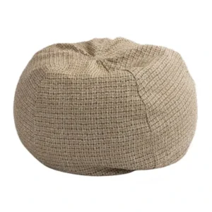 Pouf Extérieur JACQUARD BISTROT Cappuccino - Maison de Vacances
