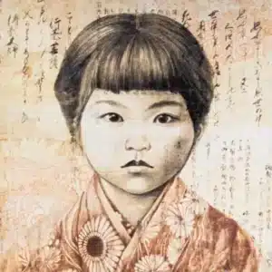 Toile Keiko aux Poissons 120x120 - Alfonz