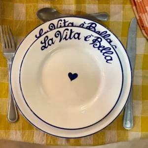 Assiette La vita é bella popolo