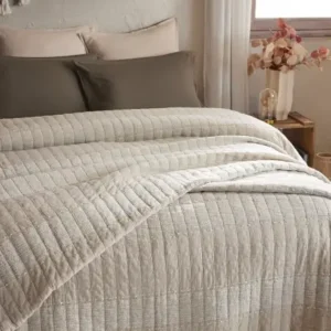 Couvre Lit Coton ZELIE Sable - L'Effet Papillon