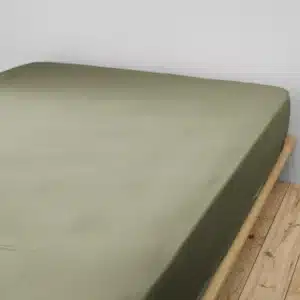 Drap Housse Gaze de Coton GAÏA Romarin - L'Effet Papillon