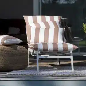 Housse de Bain de Soleil Rayures NOA Brique - L'Effet Papillon