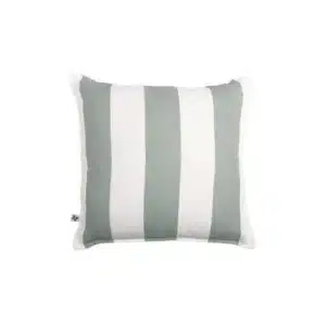 Housse de Coussin Extérieur Rayures NOA Sauge 45x45 - L'Effet Papillon