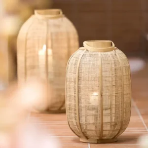 Lanterne en Raphia et Bois CIVENNA