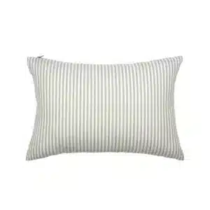 Housse de Coussin Extérieur Rayures CABANA Olive 40x60 - Vent du Sud