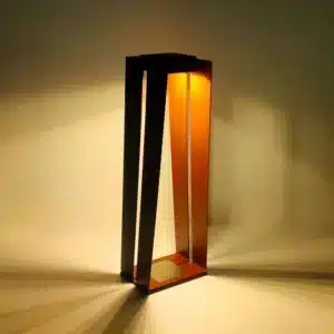 Lanterne Solaire Aluminium SKAAL Corten GM - Les Jardins