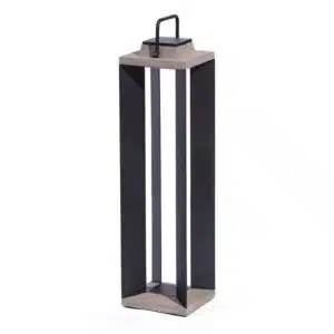 Lanterne Solaire Teckalu, Différentes Tailles et Couleurs | Les Jardins - Noir, Très Grand Modèle (TGM)