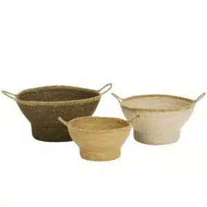 Panier Rond en Jonc de Mer - Madam Stoltz