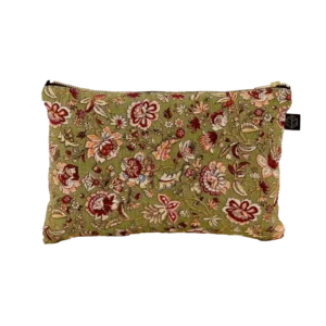 Trousse en Lin SAMARA Kaki - Haomy