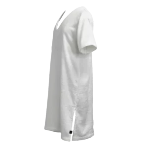 Tunique de plage en coton Milos Blanche