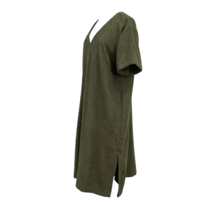 Tunique de plage en coton Milos Kaki