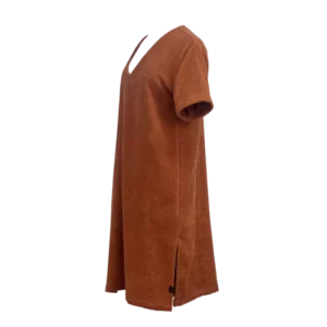 Tunique de plage en coton Milos Mandarine