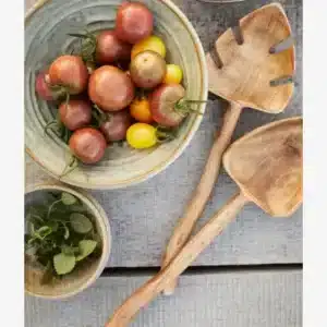 Couverts à Salade en Bois Feuille - Madam Stoltz