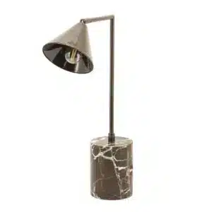 Lampe en Marbre et Métal LUMINA Marron - By Boo