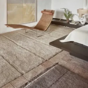 Tapis Lavable en Laine STEPPE Beige - Lorena Canals