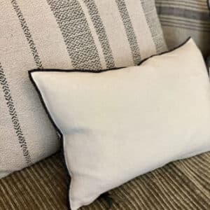Coussin Lin Stone Crème, Différentes Tailles | Maison de Vacances