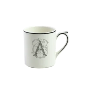 Mug Filet Manganèse Monogramme A - Gien