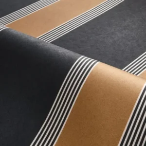Papier Peint AUTEUIL Noir/Doré - Maison Casamance